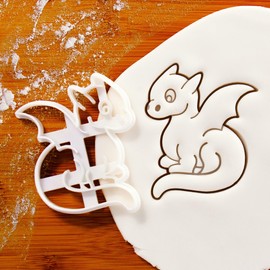 Baby Dragon Cookie Cutter. Bakerlogy