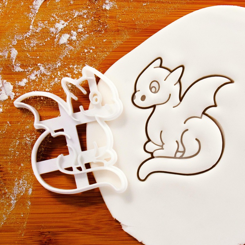Baby Dragon Cookie Cutter. Bakerlogy