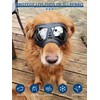 Gafas De Sol para Perros, Anti UV Fuerte Resistencia Al