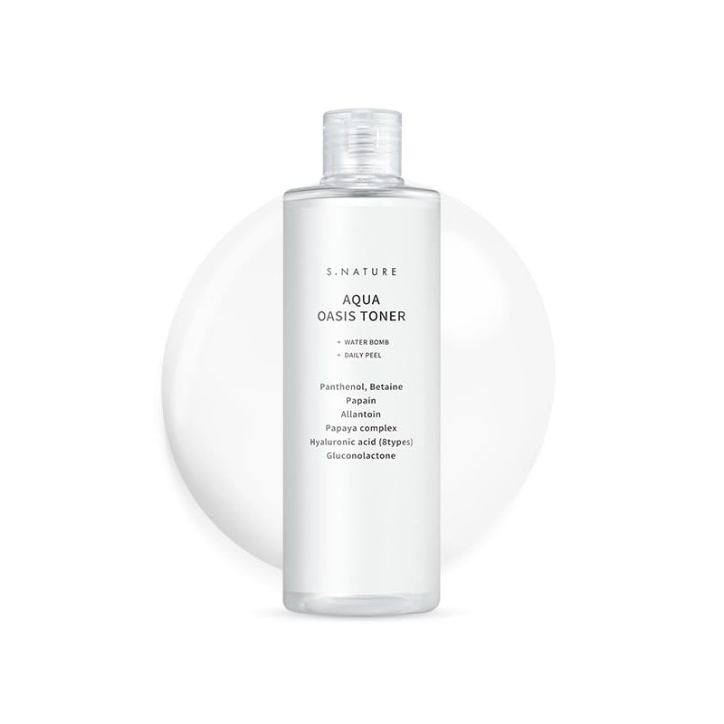 S.NATURE Aqua Oasis Toner | PHA, Soothing and Calming Skin,Hydrating,
