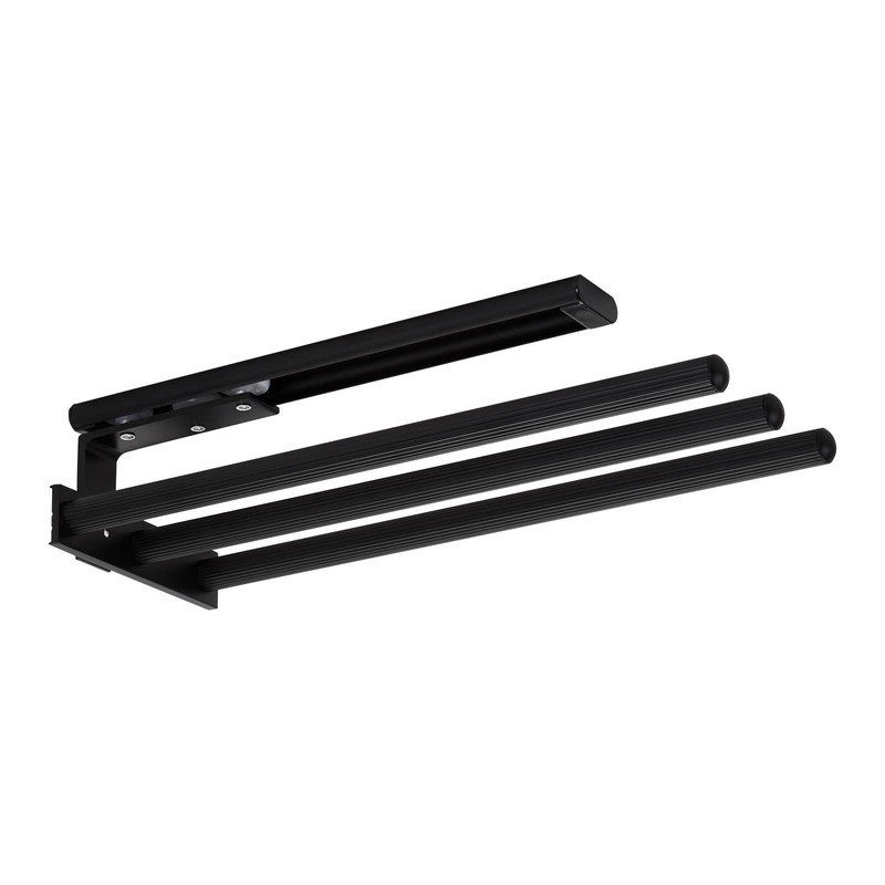 SOTECH TED Aluminium Towel Rail 3-Arm Black Matt (325-487 mm,
