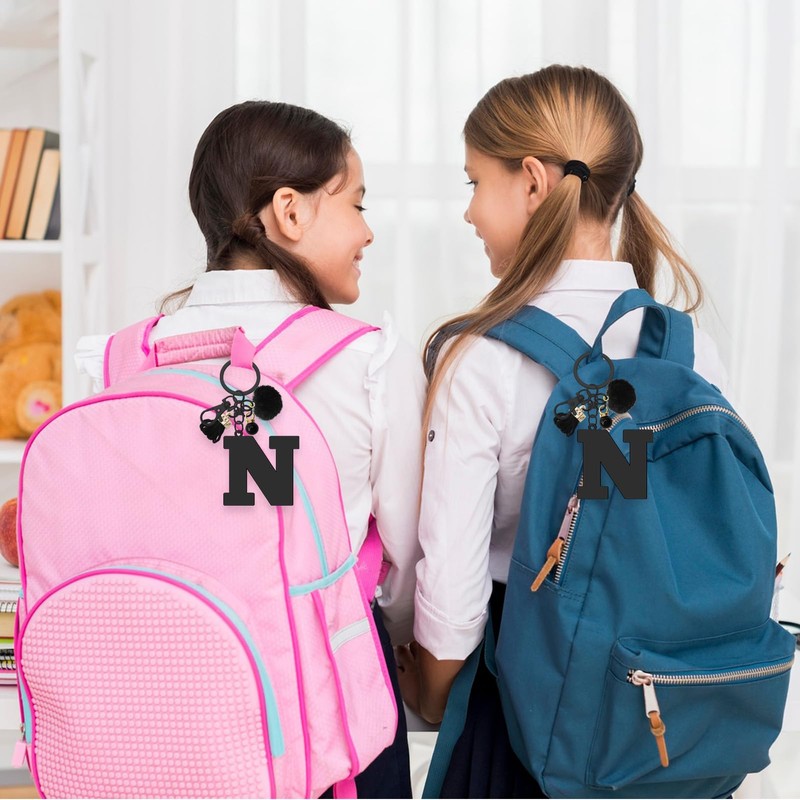 Initial Letter Keyring for Purse Backpacks Handbags Wallet Letter A-Z