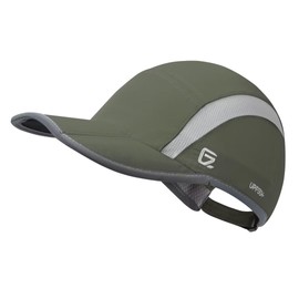 GADIEMENSS Foldable Mesh Sports Cap Reflective Stripe Breathable Running Hat Baseball Cap Amy Green