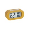 Karlsson KA5753YE LCD Backlit Digital Alarm Clock Gummy Rubberized ABS