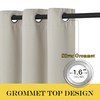 NICETOWN Blackout Natural Curtain for Living Room - Thermal Insulated