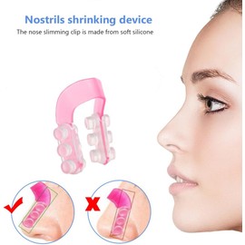 SUPVOX Moldeador de Nariz de Silicona 4 Unidades para Corrección y Elevación del Puente Nasal, Clip Cómodo para Mujeres, Uso en Cuidado Facial Color Aleatorio