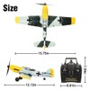 Remote Control RTF Airplane, 4 Channel 6-Axis Gyro Park Flyer
