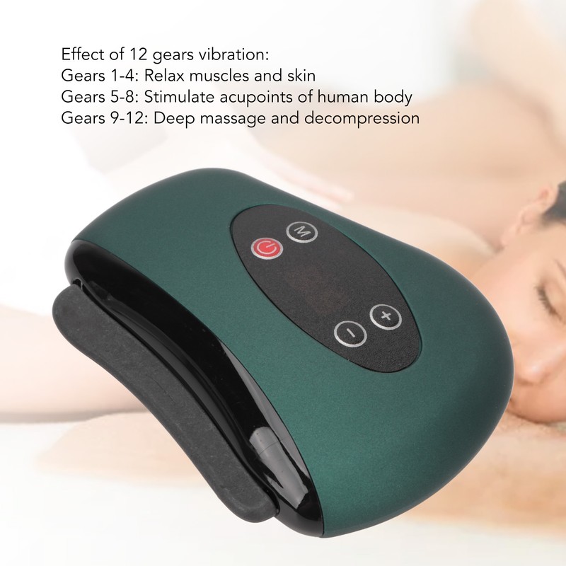 Face Scraping Massager Lymphatic Dredging Heating Electric Photothermal Scraping Device
