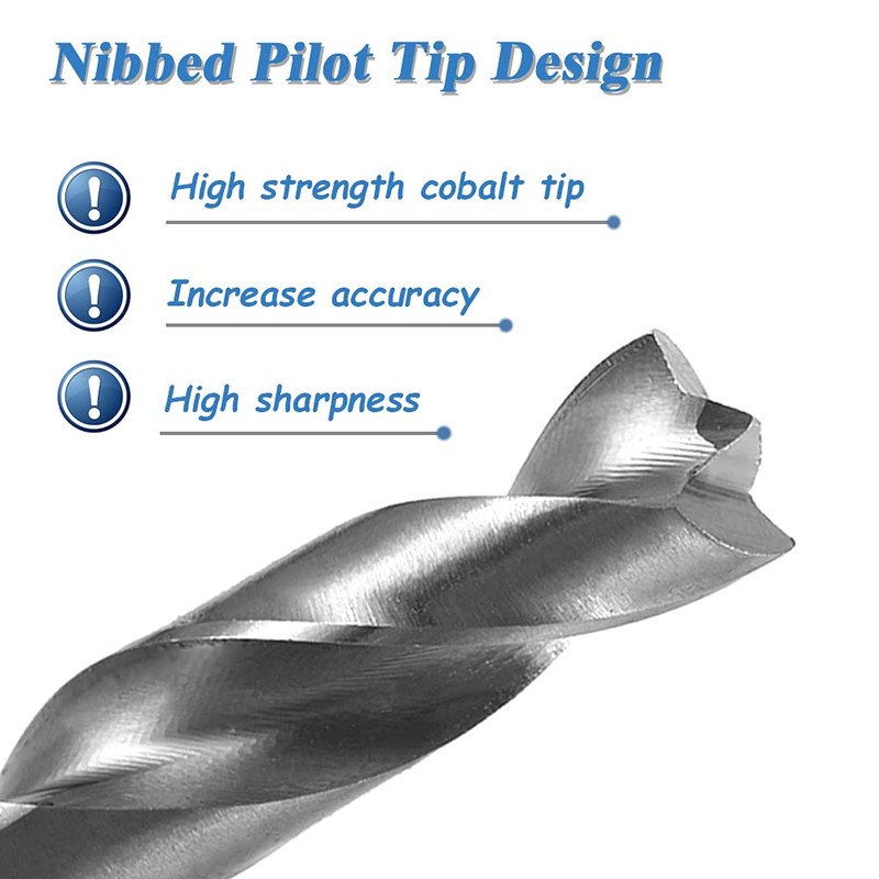 Mesee 2 Pieces HSS Spot Weld Drill Bit Set, High-Speed