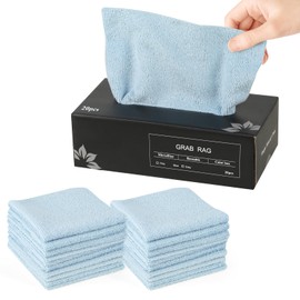 Reusable Cleaning Cloth, Household, Car Cleaning Cloth, Disposable Dishwashing Towel, Multi-functional Towel, Absorbent and Oil-Resistant (20 Sheets/Box) (Blue)