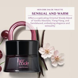 O Boticário Her Code Eau de Parfum, Touch Eau de Parfum, Long-Lasting, Sensual Oriental Woody Fragrance for Women, 1.7. Ounce (50 ml)
