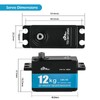 Wishiot TD-9412 12KG Low Profile Servo Full Metal High Torque