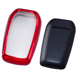 Lcyam Key Fob Cover Fits for Toyota 2026 2025 Sequoia Camry Corolla Rav4 Sienna Highlander 4runner TRD Off Road Tacoma Pickup 3/4/5/6 Buttons Smart Key(Red)