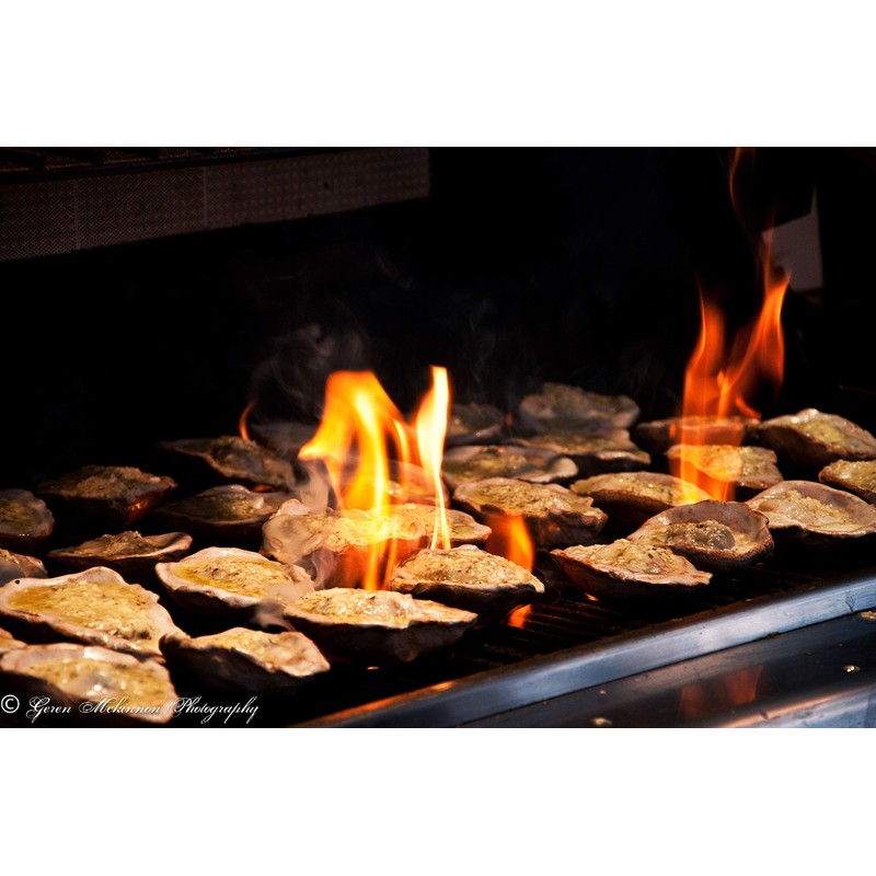 Loftin Oysters Ceramic Reusable Chargrilling, Cooking Oyster Shells, set of