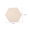 OHPHCALL 100pcs Unfinished Wooden Hexagon Slices Hexagon Shape Blanks for