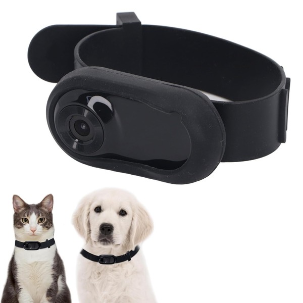 Goshyda Pet Collar Camera, HD 1080P Cat Collar Camera Dog