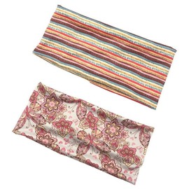 2Pcs Wide Headbands 11cm Plain Stretchy Head Band Wide Soft Ladies Headband Boho Yoga Sports Hair Accessories for Women