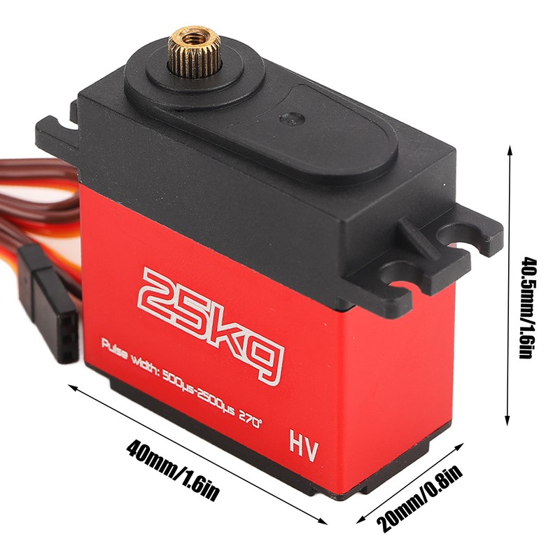 25KG Servo with 25T Metal Servo Arm High Performance Good