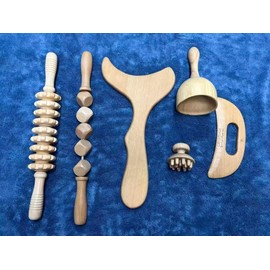Four Flowers Wood Therapy Massage Tools