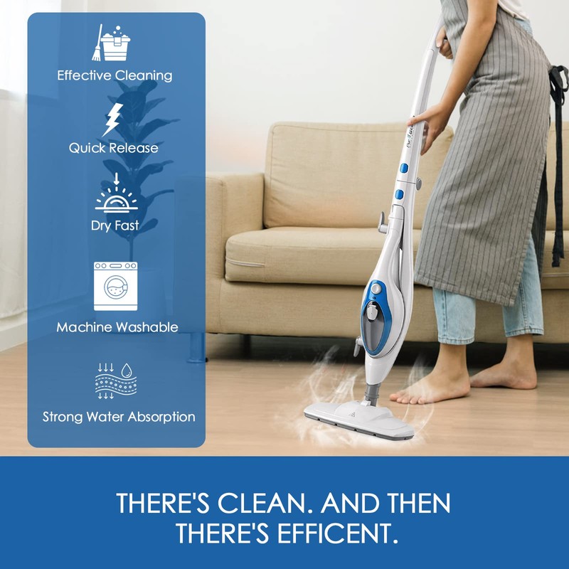 MXZONE Steam Mop Pads for PurSteam ThermaPro 10-in-1 and ThermaPro