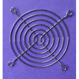 Unbranded 90mm Chrome Finished Fan Grill Guard Metal Steel Wire Zinc Plated