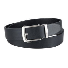 Exact Fit Men's Ratchet Adjustable Custom Fit Track Lock Belt, Black, X-Large (42-44)