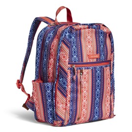 Vera Bradley womens Vera Bradley Women s Lighten Up Grand Backpack Bright Serape Stripe One Size, Bright Serape Stripe, One Size US