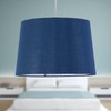 Navy Blue Fabric with Silver Inner Easy Fit Light Shade/Lampshade