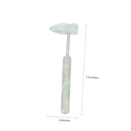 Baluue Handheld Body Massage Tool 2pcs Professional Muscle Massager Jade Aluminum Alloy Face Hand Massager Compact Comfortable