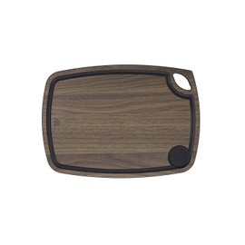 Bérard Wood Fibre Chopping Board, Walnut, Extremely Light, Heat-Resistant, Blade-Friendly and Antibacterial, Chopping Board with Juice Groove, Plastic Serving Board, Dishwasher-Safe, 33 x 24 cm