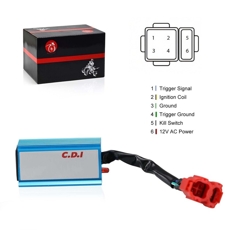 6Pin AC CDI & Ignition Coil Spark Plug For Taotao