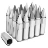60mm Aluminum M12 x 1.5 6-Point 20mm OD Silver 20