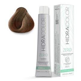 HIDRACOLOR - Tinte Permanente para Cabello Zero Color 7 Rubio 90 ml, sin Amoníaco, Cubre Canas, con Miel y Aloe Vera, Gran Duración y Humectación, Col