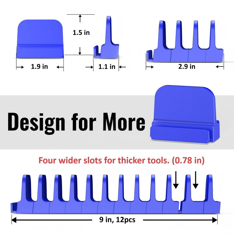 DEHOYI 24 pcs Magnetic Plier Organizer Set for Toolbox &