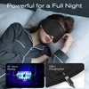 Sleep Mask with Bluetooth 5.4 Headphones, Removable 3D Eye Cups,