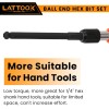 LATTOOK Ball End Hex Head Allen Wrench Drill Bit One