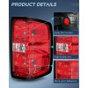 Nilight Taillight Assembly for 2014-2019 Chevy Silverado 1500 2500 HD