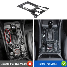 Central Control Gear Shift Panel Trim Cover Compatible with Subaru Forester 2019-2024, ABS Gear Shift Anti-Scratch Panel Frame, Not Fit for Subaru Forester Wilderness/Sport (Carbon Fiber Pattern)
