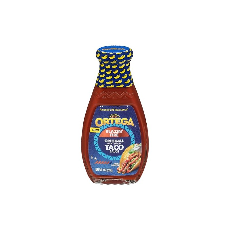 Ortega Blazin’ Fire Hot Taco Sauce, 8 Ounce