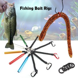Wacky Rig Tool Wacky O-Rings for Wacky Rigging Soft Plastic Worms, Wacky Rigging Tool Fishing Bait Rigs, Wacky Worm Tool Silicone O Rings for Rubber Fishing Worms for Bass Fishing Wacky or Neko Rig