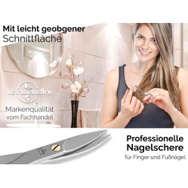 Nail Scissors Toenail Scissors with Sharp Curved Cutting Surface Manicure Scissors Made of High-Quality Stainless Steel Pedicure Nail Cutter for Precise Cutting of Fingers and Toenails