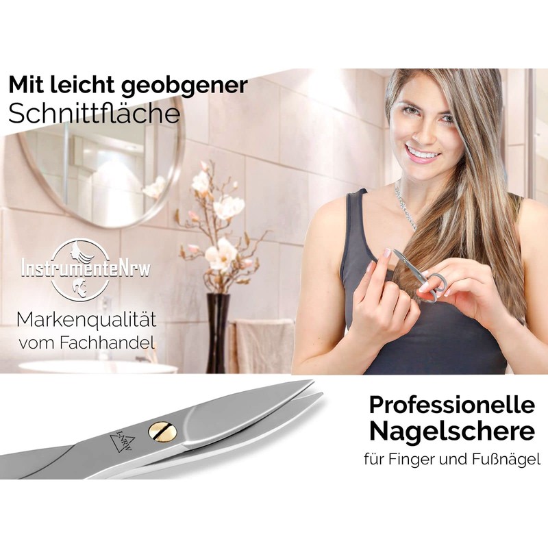 Nail Scissors Toenail Scissors with Sharp Curved Cutting Surface Manicure