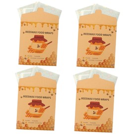Healvian 12pcs Beeswax Food Wraps Reusable Bowl for Fresh Food Storage Kitchen Wraps Sustainable Natural Beeswax Versatile