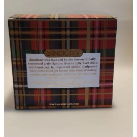 Sandicast Christmas Ornament - Hand Cast & Hand Painted Yorkshire Terrier