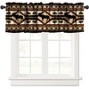 Rustic Moose Deer Window Valance,Vintage Country Style Pine Tree Elk
