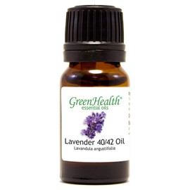 Lavender 40-42 – 1/3 fl oz (10 ml) Glass Bottle – 100% Pure Essential Oil – GreenHealth