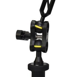 Sea frogs Aluminium Tray/Grip for Underwater Camera Housings, Bracket with 1 inch Ball Clamp and 1 inch Ball Arm