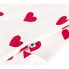 Petit Bateau Baby A0D3I Combisac, White/Red, 0-3 Months