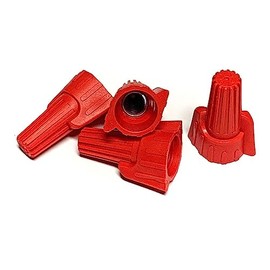 Paladin Winged Wire Connectors, Twist-On Screw On Type Connectors, Heavy Duty for Connecting Electrical Wiring, Easy Twist-On Ribbed Cap, UL Listed 500 Pieces (Red)