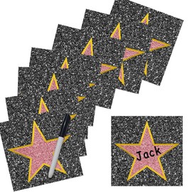 Starboling 25Pcs Movie Star Sticker Decorations,Star Movie Theme Party Decorations,Red Carpet Oscar Party Decorations,Hollywood Party Decorations.